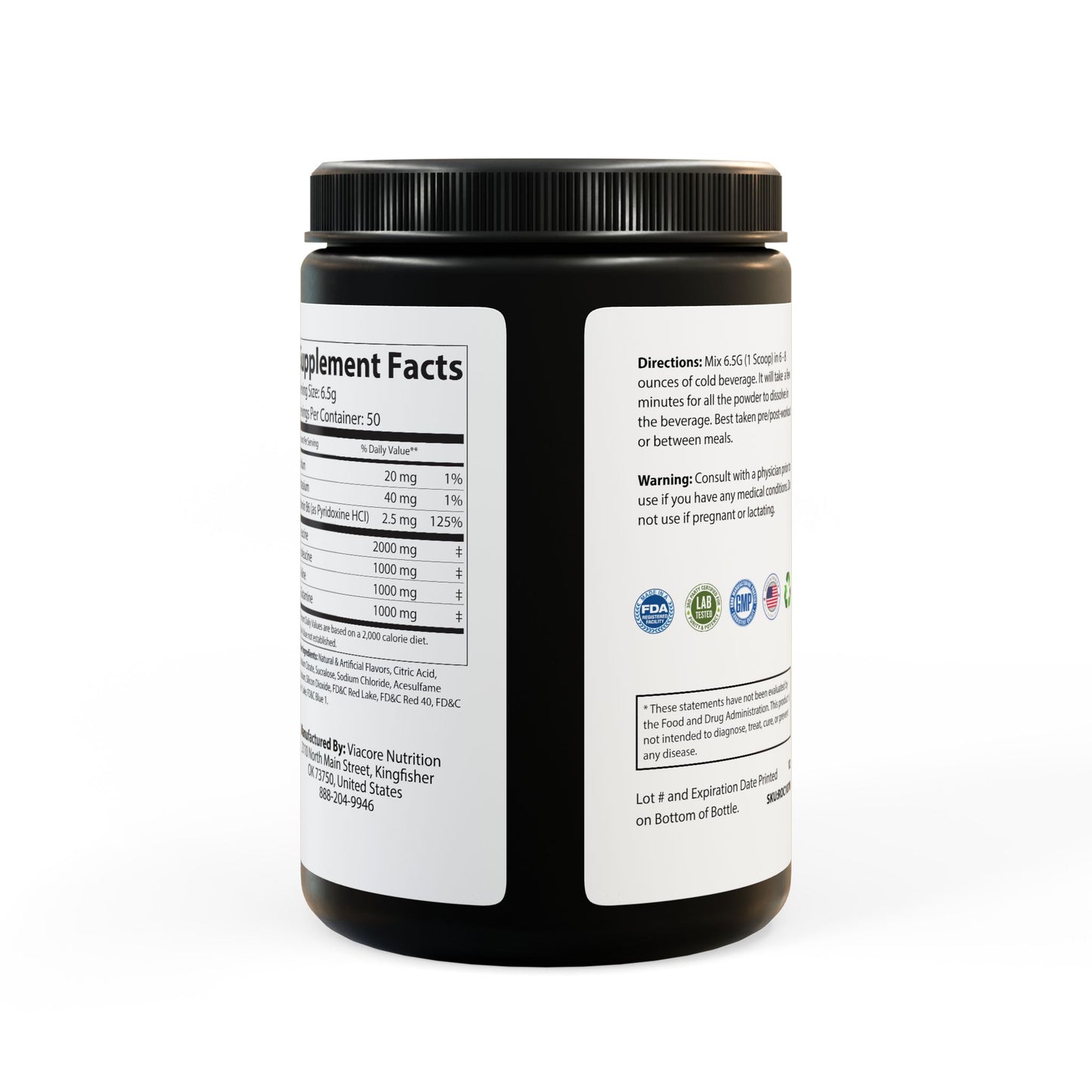 FORTIFY - BCAA Supplement, Grape (325g, 11.46oz, 50 servings)