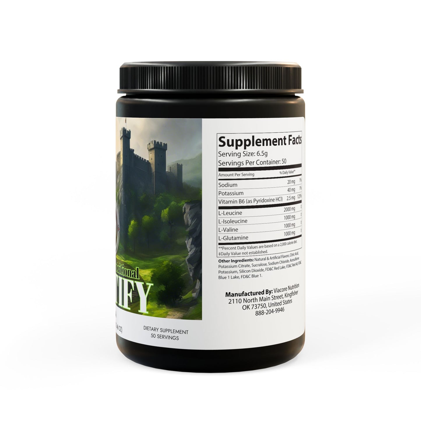 FORTIFY - BCAA Supplement, Grape (325g, 11.46oz, 50 servings)