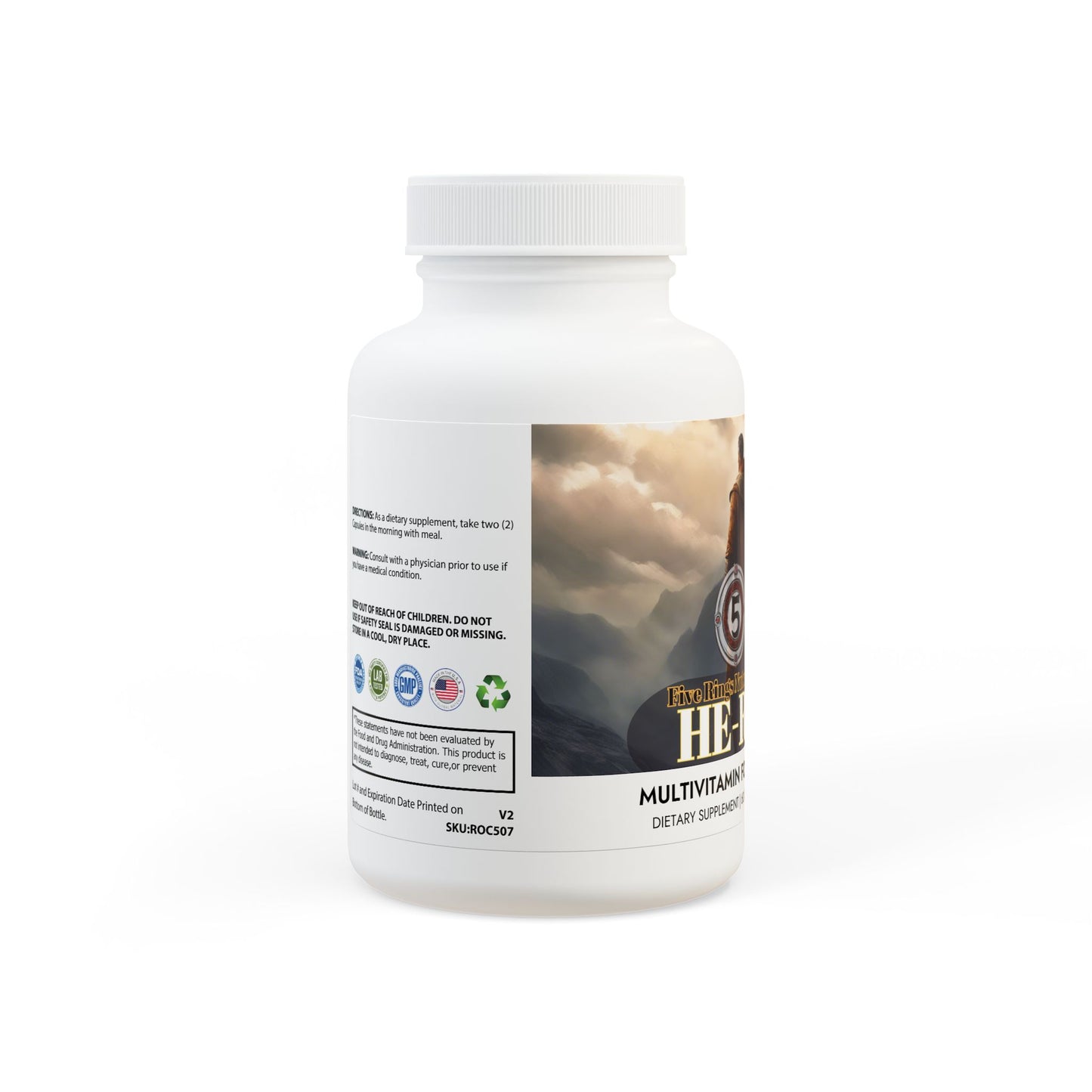 HE-RO Multivitamin for Men Supplement (60 Capsules)