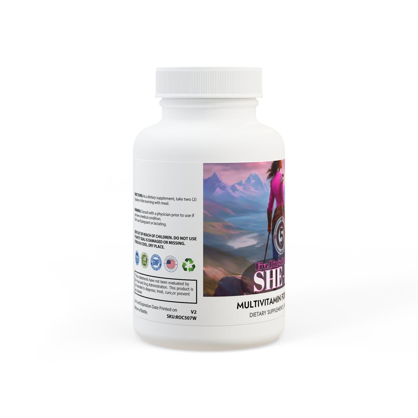 SHE-RO Multivitamin for Women Supplement (60 Capsules)